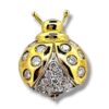 Authentic Tiffany and Co 18K Yellow Gold Bug Bug Diamond Pendant Charm